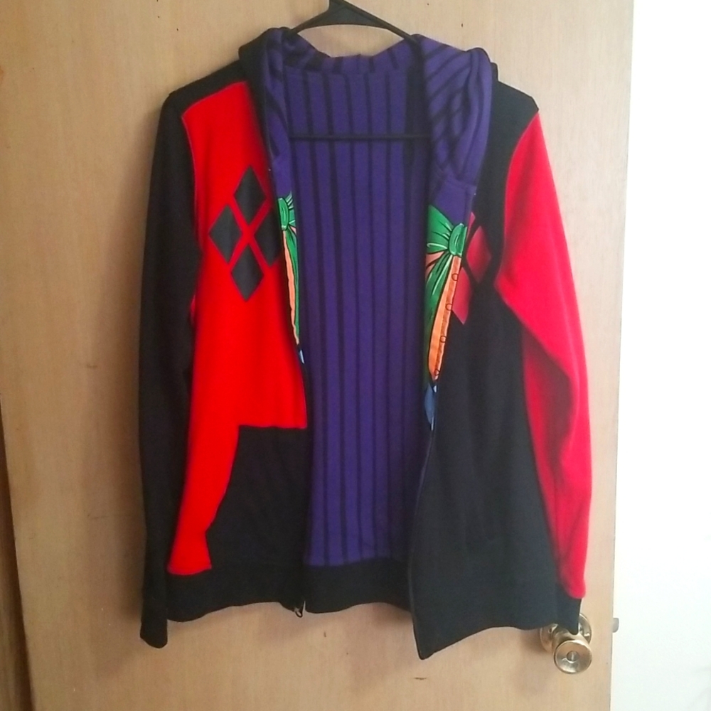 Reversible Joker/Harley Quinn Hoodie